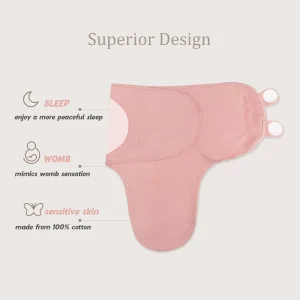 Set of 3 Swaddle Blankets with Baby Hats,