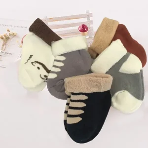 5 Pairs Unisex Non-Skid Baby Socks