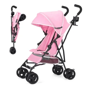Portable High-View Travel Stroller