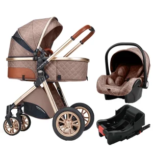 Luxury Portable Travel Pram 3 in 1 Baby Stroller
