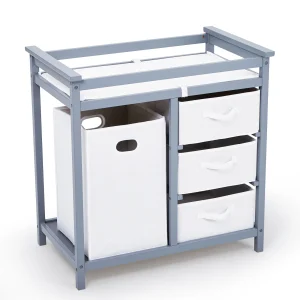 Changing Table with Storage and a Hamper