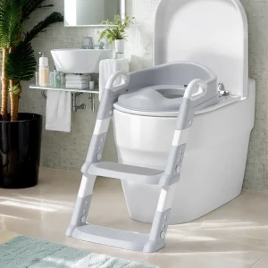 Training Toilet Seat with Attached Ladder