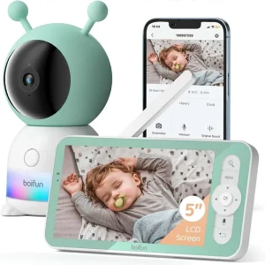 5" Baby Monitor Camera 360° Rotation with Phone App