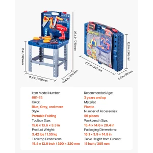 Kids Workbench with Tool Set