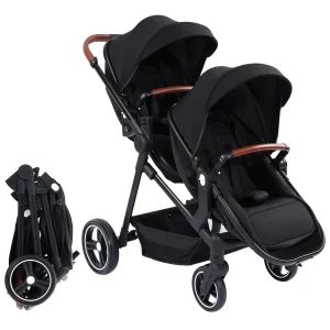 Foldable Tandem Double Stroller
